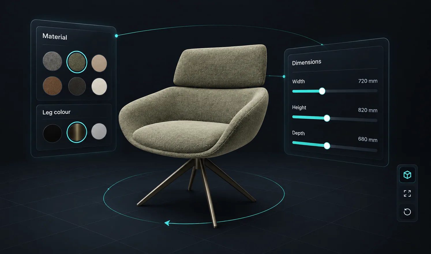 Ecommerce product configurator integrated with online store platforms