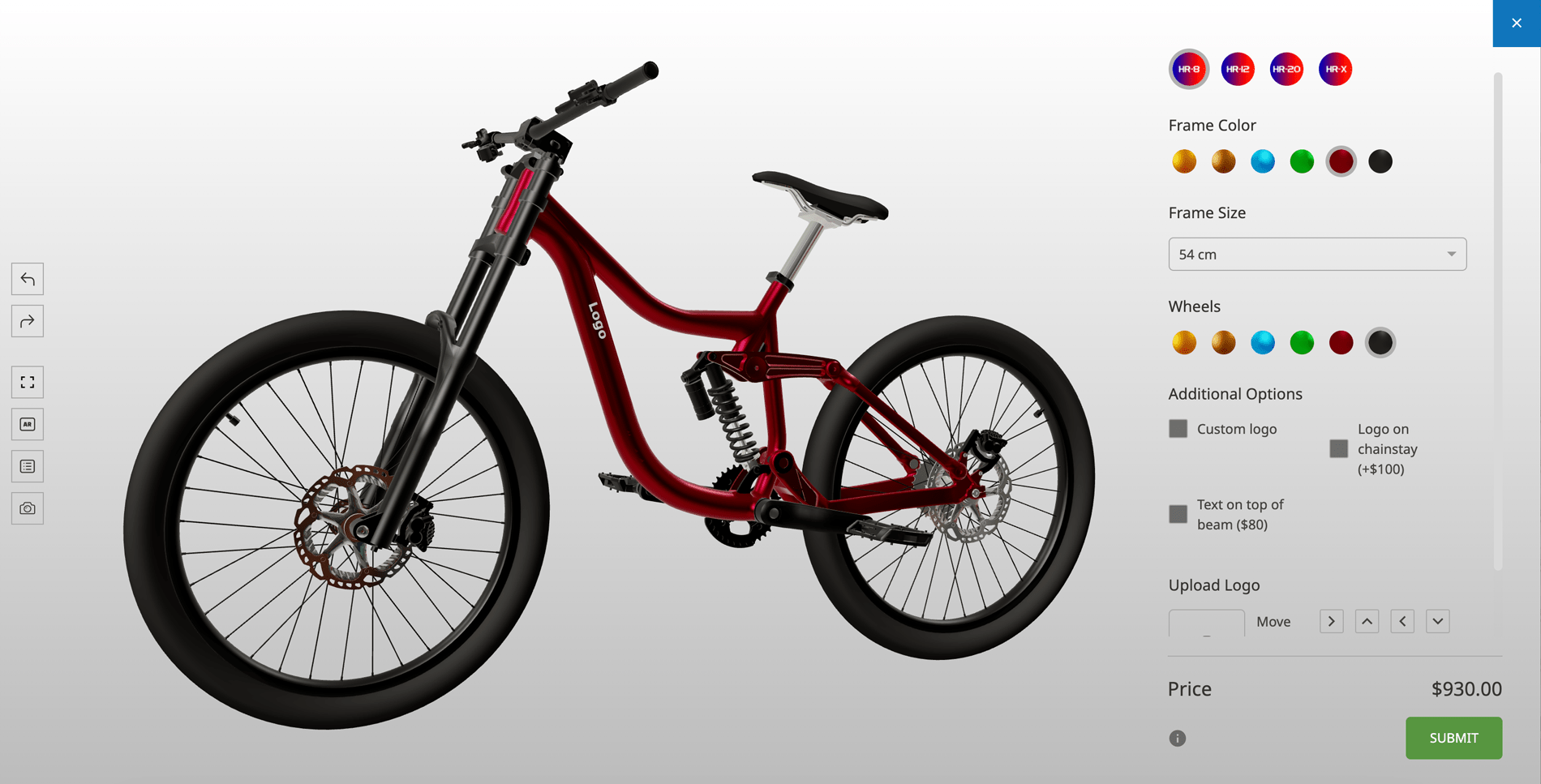 3d bike configurator