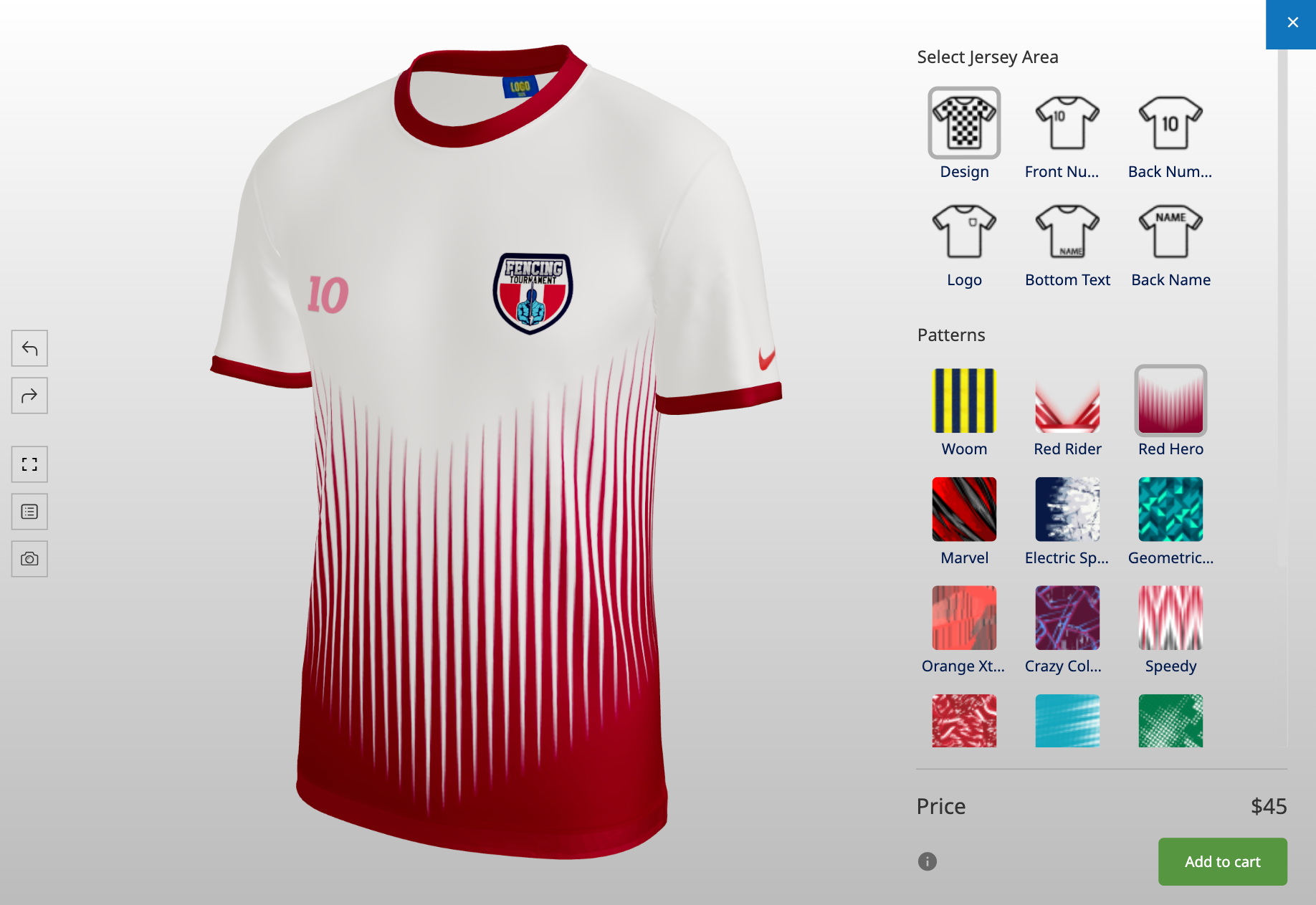 jersey configurator